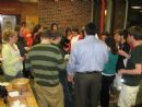Lighting Menorahs at Sharp Hall