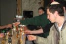 Lighting Menorahs at Sammy