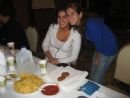 Lissy Isaacson and Alex Naparstek on the first night of Chanukah at Chabad House