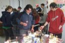 Lighting Menorahs at Butler Hall
