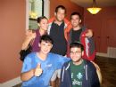 Students enjoying the bbq