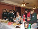 Freshmen are welcomed to Chabad on move-in day, with a Kosher bbq. (Held indoors, because of the terrible weather)