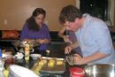 Food for 130 for Shabbat dinner does not prepare itself!