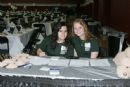 Michal and Laura at the regsitration table