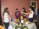 Chabad Board member Sarah Lewis prepares smoothies