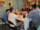 Each Wednesday, Rabbi Yochanan leads a study group on the weekly Torah portion, with home-baked pizza Each Wednesday, Rabbi Yochanan leads a study group on the weekly Torah portion, with home-baked pizza