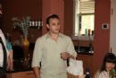 During the lunch, each graduate shared a blessing with the rest of the graduates. Here, Corey Green makes a L'Chaim During the lunch, each graduate shared a blessing with the rest of the graduates. Here, Corey Green makes a L'Chaim