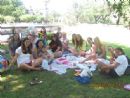 The girls of Banot gather at Audobon Park for a goodbye picnic for Mushka and Mussy The girls of Banot gather at Audobon Park for a goodbye picnic for Mushka and Mussy